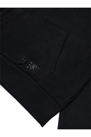 felpa in cotone nero MM6 KIDS | M60866MM02XM6900